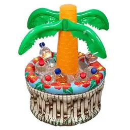 Produktbild: Boland 52161 - Aufblasbarer Getränke-Kühler Palme, Größe 62 cm, Dekoration, Getränke-Kühler, Pool-Party, Sommerfest, Mottoparty