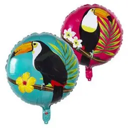 Produktbild: Boland 52592 - Folienballon Tukan, Durchmesser ca. 45 cm, Ballon, Luft, Helium, Füllung, Geburtstag, Sommer, Garten, Geschenk, Dekoration