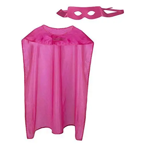 Produktbild: Boland 71052 - Kostüm Held, 2-teilig, Einheitsgröße für Erwachsene, Maske und Umhang, Pink, Superman, Hero, Mottoparty, Karneval