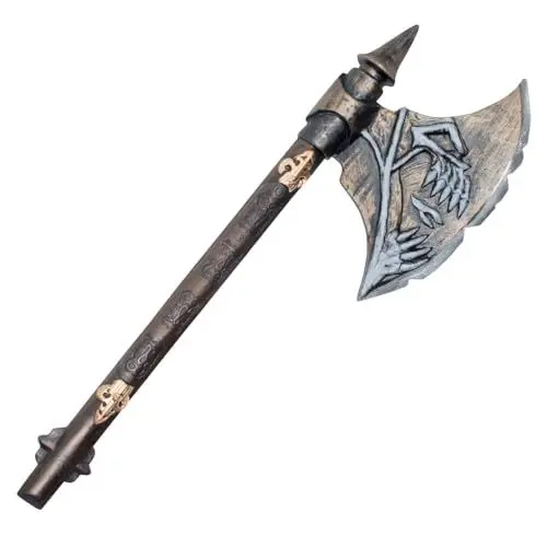 Produktbild: Boland 72011 - Axt Schädel-Krieger, ca. 68 cm, Waffe, Mittelalterkostüm, Ritterzubehör, Kostüm, Karneval, Mottoparty