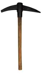 Produktbild: Boland 72068 - Spitzhacke für Faschingskostüme, Länge 51 cm, Dekoration, Kostüm Zubehör für Karneval oder Halloween, Spielzeug Waffe