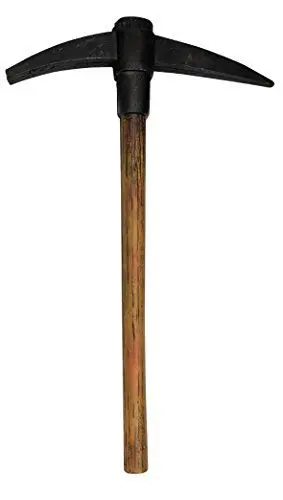 Produktbild: Boland 72068 - Spitzhacke für Faschingskostüme, Länge 51 cm, Dekoration, Kostüm Zubehör für Karneval oder Halloween, Spielzeug Waffe