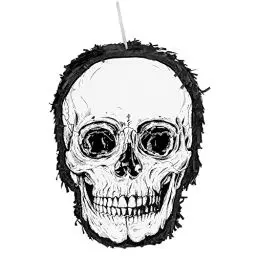 Produktbild: Boland 74121 - Totenkopf Pinata, Größe 25 x 35 cm, Hängedeko, Dia de los Muertos, Dekoration für Halloween, Mottoparty, Geburtstag und Karneval