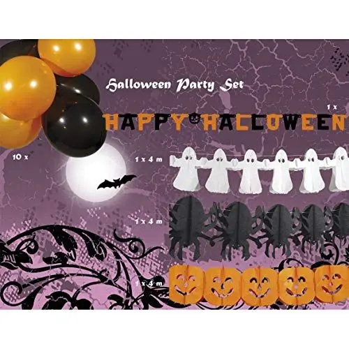 Produktbild: Boland 74389. – Halloween Party Set Luftballons Girlanden