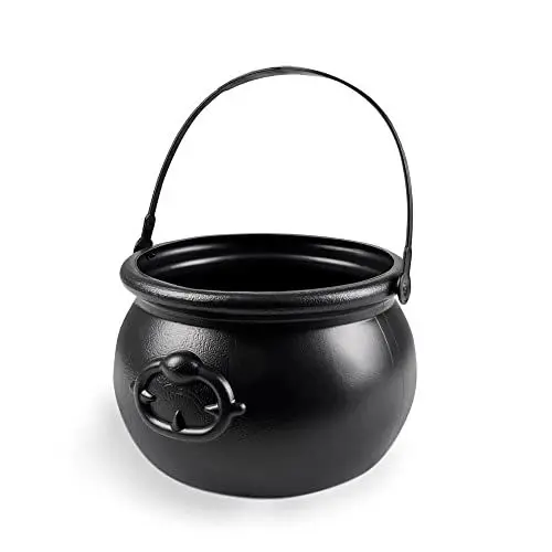 Produktbild: Boland 74463 - Hexenkessel, Größe ca. 13 x 19 cm, schwarz, aus Kunststoff, Dekoration, Kostüm, Halloween, Karneval, Mottoparty, Accessoire