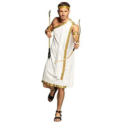 Produktbild: Boland 83808 - Kostüm für Erwachsene Eros, Größe M/L, Haarkranz, Toga und Armbänder, Kostüm-Set, Liebes-Engel, Karneval, Mottoparty