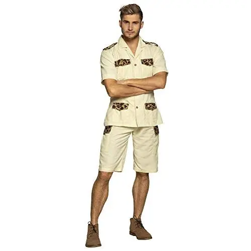 Produktbild: Boland 83882 - Kostüm Safari Mann, Hose und Hemd, für Herren, Zoowärter, Tierpfleger, Dschungel, Verkleidung, Karneval, Mottoparty, Größe M/L, Beige