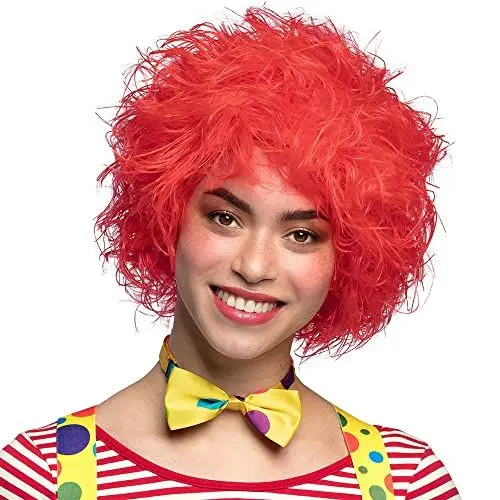 Produktbild: Boland 85920 - Perücke Frizzy, Rot, Kunsthaar, Kurzhaar-Frisur, Clown, Kobold, Faschingsperücke