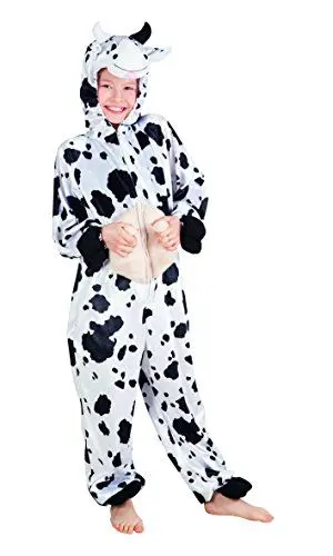 Produktbild: Boland 88201 - Kinderkostüm Kuh aus Plüsch, Größe 140, für Jungen und Mädchen, Kinderfasching, Karneval, Tierkostüm