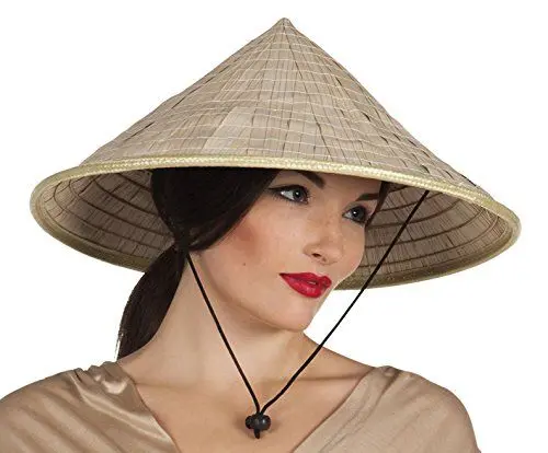 Produktbild: Boland 95453 - Hut Oriental, chinesischer Hut, Reisbauer, aus Stroh, Karneval, Kostüm, Mottoparty