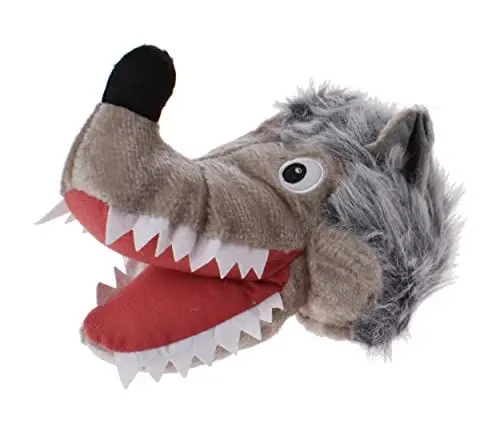Produktbild: Boland 99947 - Erwachsenenhut Wolf, Plüsch-Mütze mit Maul, Augen und Ohren, Kostüm, Karneval, Mottoparty, JGA