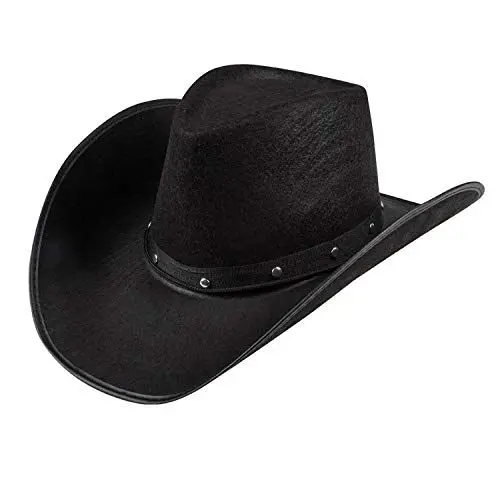 Produktbild: Boland - Cowboy Hut Wichita, Filzhut, Sheriff, Wilder Westen, Verkleidung, Kostüm, Karneval, Mottoparty, Schwarz