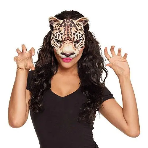 Produktbild: Boland - Halbmaske, Tiermaske mit realistischem Druck und Gummizug, ideal für Tier Faschingskostüme zum Karneval, für Halloween oder eine Mottoparty, Bunt