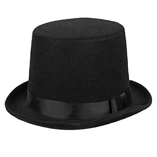 Produktbild: Boland - Hut Byron, Zylinder, Filz, elegant, 20er Jahre, Gatsby, Karneval, Halloween, Fasching, Mottoparty, Verkleidung, Theater, Schwarz