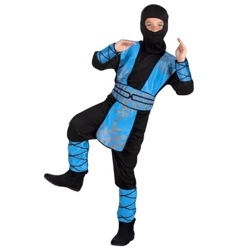 Produktbild: Boland - Kinderkostüm Ninja Royal, Beschatter, Halloween, Karneval, Mottoparty, Fasching