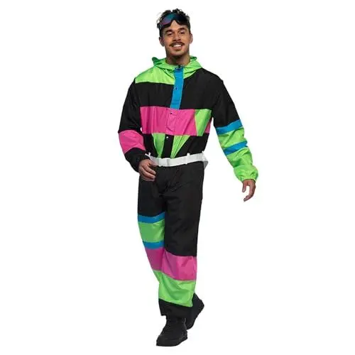Produktbild: Boland - Skianzug für Herren, Faschingskostüm für Mottoparty, Halloween oder Karneval, 80er Jahre Verkleidung