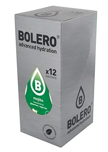 Produktbild: Bolero advanced hydration Instant Getränkepulver Mojito 12er Pack mit Stevia - zuckerfrei - für Sportler (Mojito)
