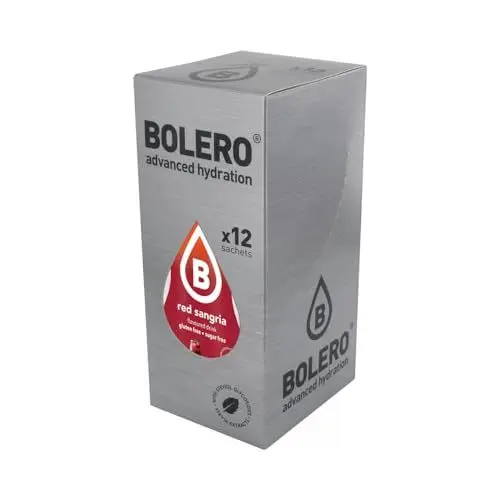 Produktbild: Bolero advanced hydration Instant Getränkepulver Red Sangria 12er Pack mit Stevia - zuckerfrei - für Sportler (Red Sangria)