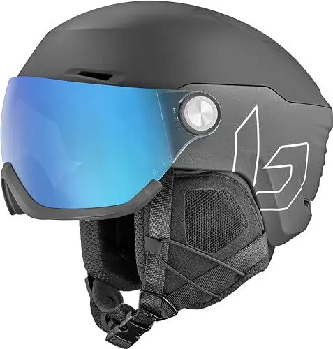 Produktbild: Bollé - V-Ryft Pure, Black Coal Matte, Photochromic Blue Cat 1 to 3, Large, Snow Helmets, Unisex, Adult