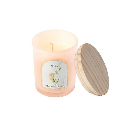 Produktbild: Bolosa Duftkerze, Duftkerzen im Glas, Duftkerze Rose, Duftkerze Rosé im Glas, Geschenke für Freundin, Kreative Kleine Geschenke, Duftkerze Rose, Rosen Duft