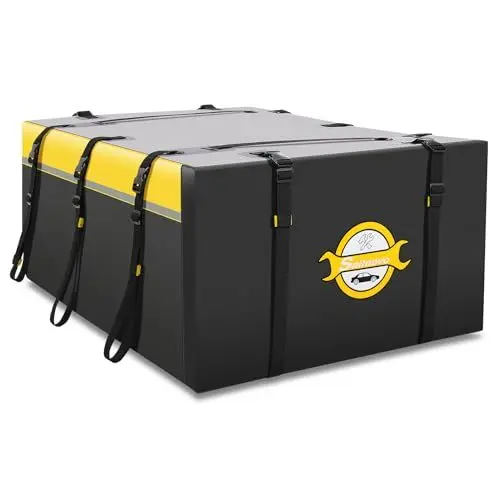 Produktbild: Bolsa de techo para coche, Gran Bolsa portaequipajes de techo, caja de almacenamiento impermeable Flexible para equipaje de techo, para Todos los coches Con