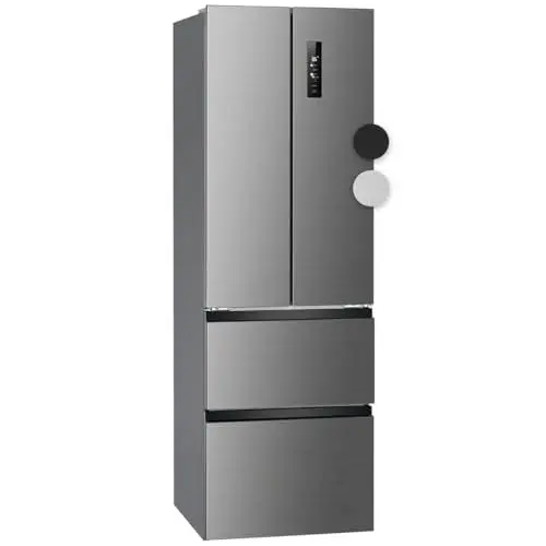 Produktbild: Bomann® French Door Kühlschrank No Frost | Kühl-Gefrier-Kombinationen mit Total No Frost | Kühlschrank mit Gefrierfach 400L | Side by Side Kühlschrank mit MultiAirflow-System | KG 7354 Edelstahl