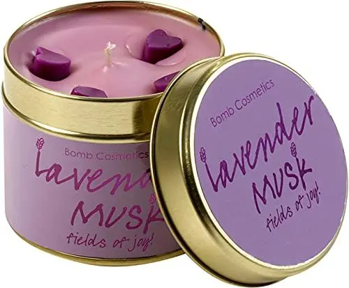 Produktbild: Bomb Cosmetics Dosenkerzen, Paraffinwachs, Violett
