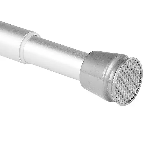 Produktbild: bomoe Duschvorhangstange Ohne Bohren 140-260 cm Stufenlos Ausziehbar – Duschstange Teleskopstange zum Klemmen Schwarz Spannstange ohne Bohren Rutschfest Klemmstange Gardinenstange Ohne Bohren – Neptun