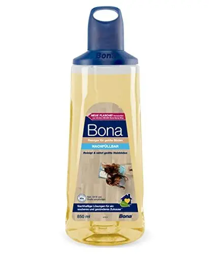 Produktbild: Bona Bodenreiniger für geölte Holzböden, Parkettpflege Flasche 850 ml, Kartusche für Premium Spray Mop, Parkettreiniger geölte Böden, geölter Holzboden Reinigung