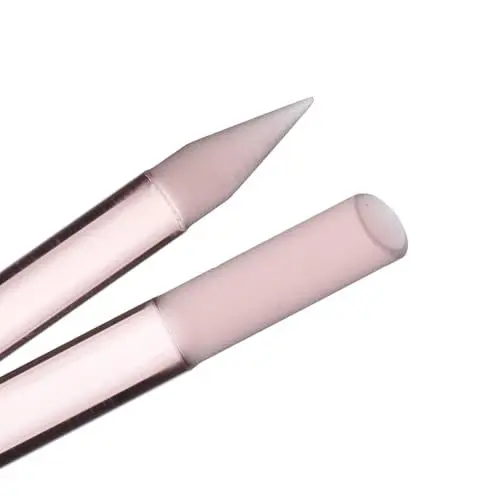 Produktbild: Bona Fide Beauty Nagelhautschieber aus Glas, sanfter tschechischer Maniküre-Stick für Nagelhautentferner, langlebig, doppelseitig, wiederverwendbar, Glas, 1 Stück