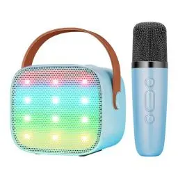 Produktbild: BONAOK Mikrofon Karaoke Spielzeug, Bluetooth Karaokemaschinen für Kinder Erwachsene, Tragbarer Karaoke-Player Mikrofon zum Aufladen, Kinder Elektronisches Spielzeug (Blau)
