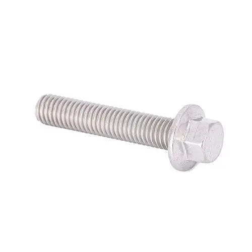 Produktbild: Bonbela 10 Stück M8 Edelstahl SS304 Sechskant-Flanschschrauben, Kappenkopf-Unterlegscheibenschrauben, Sechskant-Flanschschraube (M8*40)