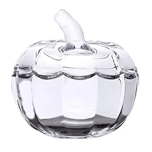 Produktbild: Bonbonglas mit Deckel Glasdose Süßigkeiten Glas Vorratsdosen Halloween Kürbis Deko Gewürzgläser Vorratsbehälter Glasbehälter für Tee Gewürz Lebensmittel Schmuck Aufbewahrung
