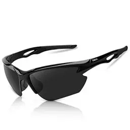 Produktbild: BONDDI Fahrradbrille, Sportbrille für Herren Damen, TR 90 Unbreakable Frame Polarisierte Sportsonnenbrille mit UV400 Schutz, für Radfahren Golf Baseball Laufen Wandern