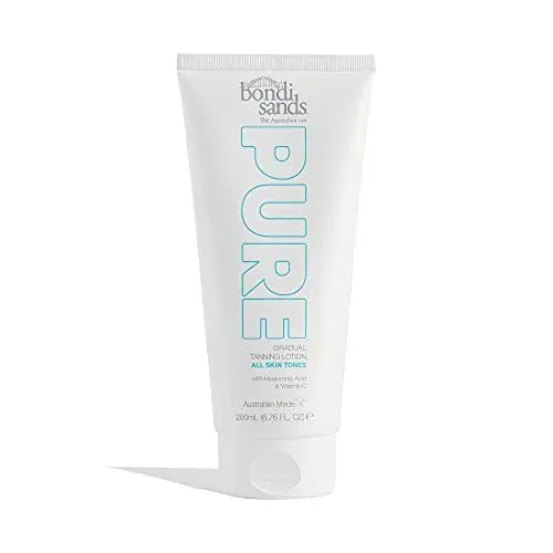 Produktbild: Bondi Sands Pure Gradual Tanning Lotion | feuchtigkeitsspendende Formel baut eine natürliche goldene Bräune auf, Hyaluronsäure und Vitaminen C + E, vegan und tierversuchsfrei | 200 ml