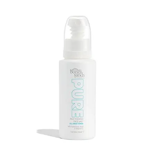 Produktbild: Bondi Sands Pure Tanning Face Mist, Gesichtsbräuner | feuchtigkeitsspendende, leichte Formel verleiht einen natürlichen, goldenen Glanz, Vitamin C und Vitamin E, vegan + tierversuchsfrei | 70 ml