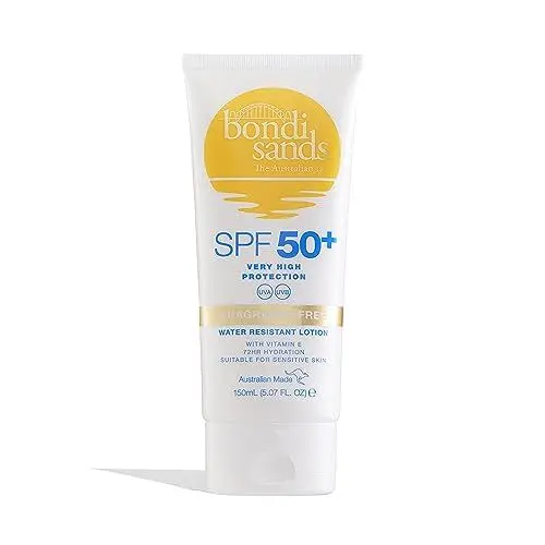 Produktbild: Bondi Sands SPF 50+ Fragrance Free Face Sunscreen Lotion, wasserfeste Sonnencreme