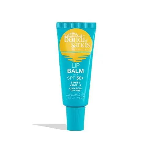 Produktbild: Bondi Sands – Lip Balm SPF 50+ Sweet Vanilla – feuchtigkeitsspendende Lippenpflege mit LSF 50 für einen umfangreichen Sonnenschutz, 10 g