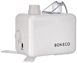 Produktbild: BONECO Ultraschall Vernebler U7146 I Reise-Luftbefechter I Für 0,5L PET-Flaschen I für Räume bis 20 m² I AUTO-Abschaltung I Leerstandsanzeige (weiß)