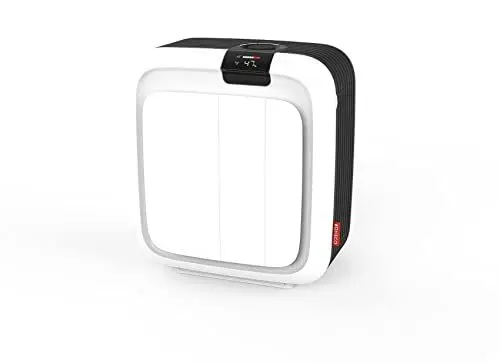 Produktbild: BONECO Hybrid Luftbefeuchter & Luftreiniger H700 – 10L – 150 m² / 375 m³ – HEPA Filter – stromsparend – leise – App Steuerung/Messung/Timer – AUTO Modi – Aroma – spülmaschinenfeste Komponenten, weiß