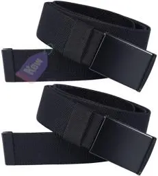 Produktbild: Boneke Stretch Gürtel für Männer,2 Stücke Nylon Canvas Gürtel Casual Atmungsaktiver Stoff mit verstellbarer Metallschnalle, Unisex Gürtels für Arbeit und Outdoor Sport