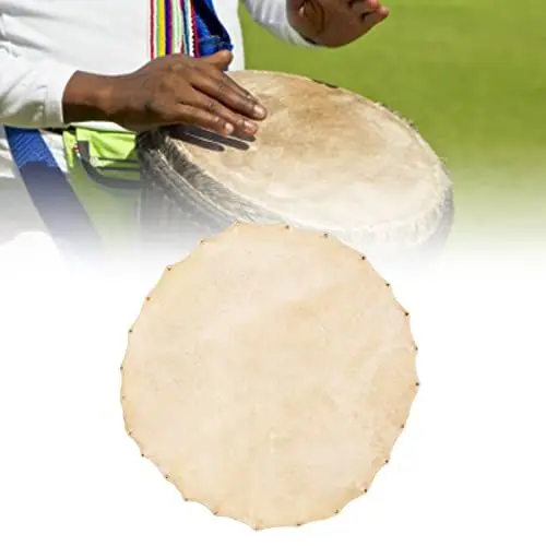 Produktbild: Bongo-Trommelkopf, 36 Cm Durchmesser, Ziegenfell, Runder Bongo-Trommelkopf, Djembe-Trommelkopf, Trommelzubehör für Bongo-Trommeln