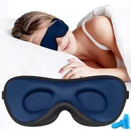 Produktbild: Boniesun 2024 3D Schlafmaske für Seitenschläfer, Verdunklungs-Augenmaske für Männer und Frauen, Ultradünne Design, Angenehm und atmungsaktiv zu tragen