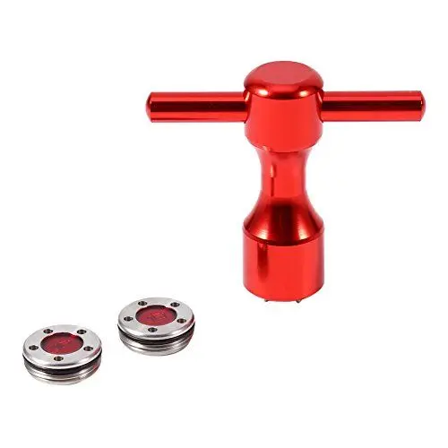 Produktbild: BONKZEBU 2 Stück Rote Golf-Putter-Gewichte Golf-Schraubenschlüssel-Werkzeug Golf-Putter-Gewichte-Set für Putter (10g)