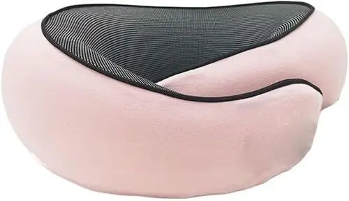 Produktbild: BONTEBIAN Bedino® Nackenkissen，Reisekissen 100% Memory Foam, Ideal für Reisen mit Flugzeug, Auto, Zug (1pcs,Rosa)