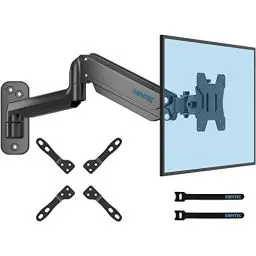 Produktbild: BONTEC 13-42 Zoll Monitor Wandhalterung mit VESA Extension Kit für PC Monitor & TV bis 9 kg, Voll Einstellbare Gasfeder, Neigbar & Drehbar, Höhenverstellbar, max VESA 200x200 mm