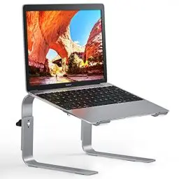 Produktbild: BONTEC Laptop Ständer, Laptop Stand Höhenverstellbar, Ergonomische Laptop Halterung, Kompatibel mit den meisten 10-17 Zoll Laptops,Silber