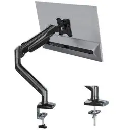 Produktbild: BONTEC Monitor Halterung für 13-34 Zoll Bildschirm Hält 3-9 kg, Gasdruckfeder Arm, Neigbar, Schwenkbar, Drehbar, Ergonomischer Bildschirmhalterung 1 Monitor mit Kabelführung, VESA 75/100mm