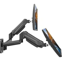 Produktbild: BONTEC Dual Monitor Wandhalterung für 13-32 Zoll Bildschirme, Höhenverstellbar, Schwenkbar & Neigbar, VESA 75x75/100x100, Bis zu 9 kg pro Arm, Monitor Halterung für Büro & Gaming, Gaming Zubehör