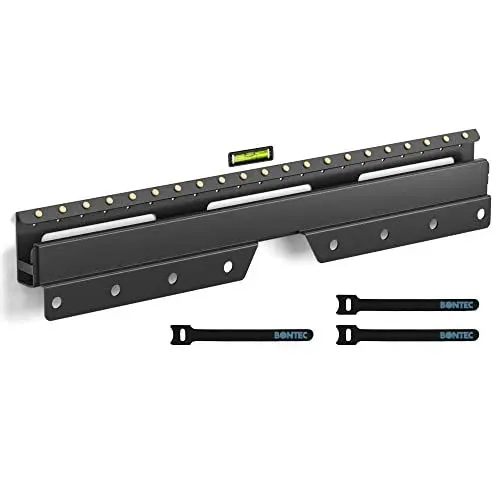 Produktbild: BONTEC TV-Wandhalterung ohne Bohren, für 26-55 Zoll LED-/LCD-/OLED-Plasma-Flach- und Gebogene Fernseher, mit max. VESA 400 x 400 mm, Trockenbau-Wandhalterung